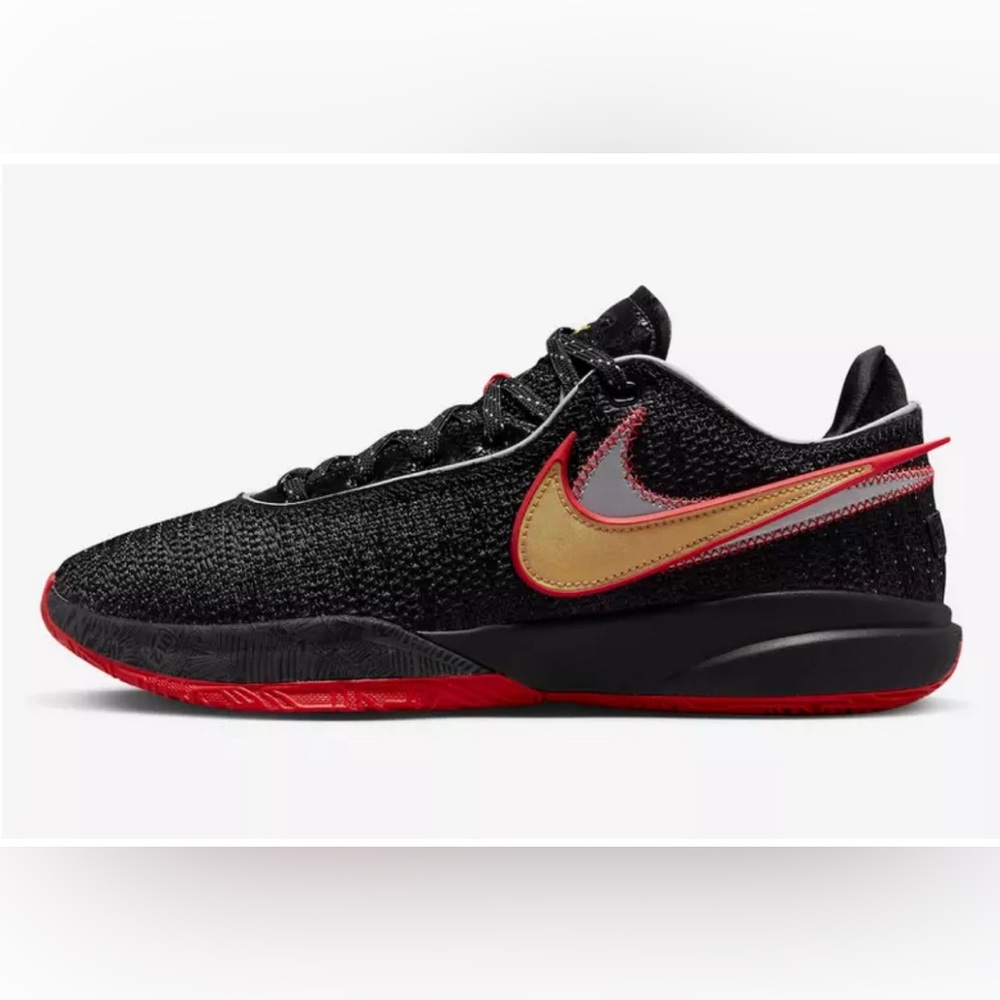 Nike Lebron 20 Trinity Miami Heat Black Red Basketball Size 18 NEW No Box